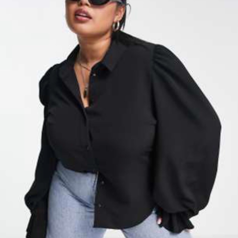 ASOS Black Button Down Shirt